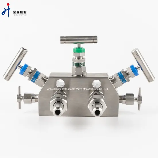 High Pressure Stainless Steel Coplanar 3 Way Valve Manifolds for Transmitter