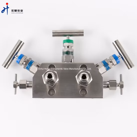 High Pressure Stainless Steel Coplanar 3 Way Valve Manifolds for Transmitter
