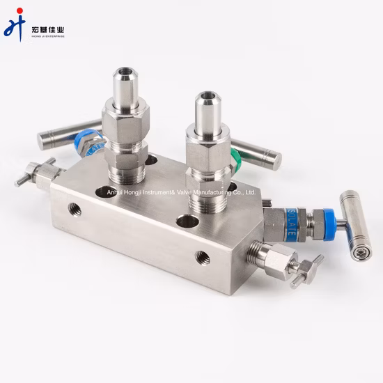High Pressure Stainless Steel Coplanar 3 Way Valve Manifolds for Transmitter