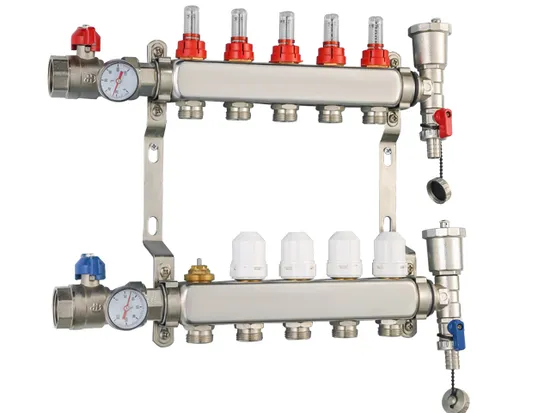 Nickel Plated Brass Manifold with Pex Connection